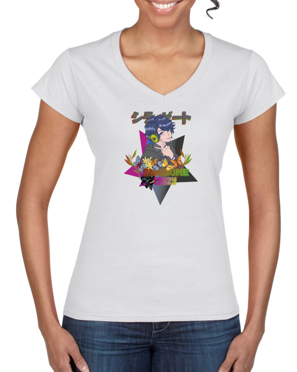 Anime V Neck Woman